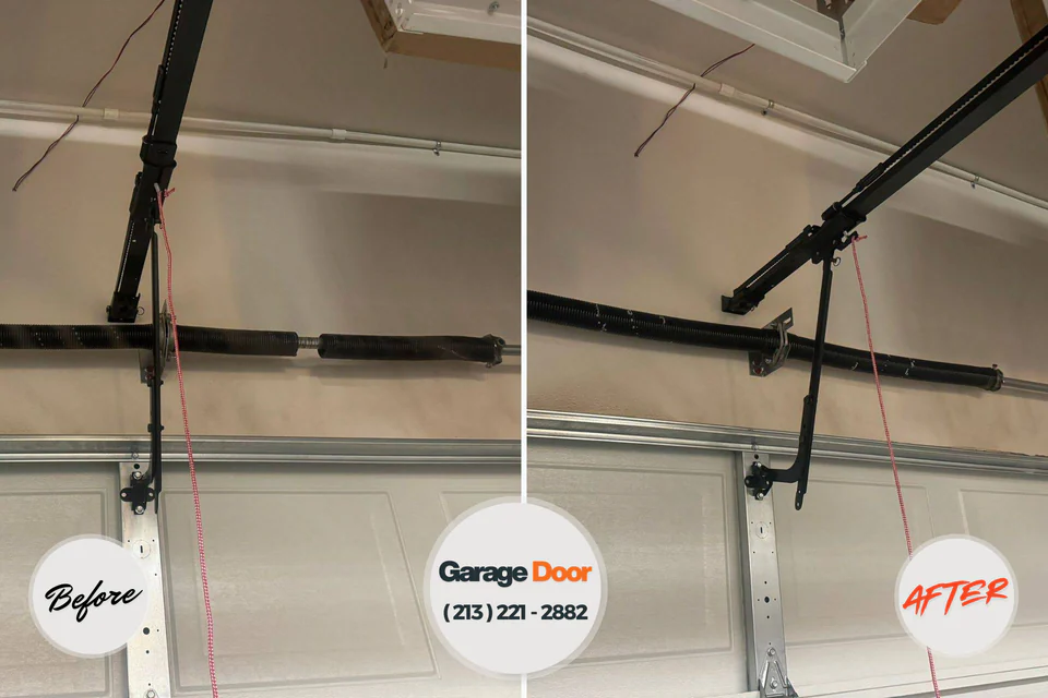 Before and after: garage door repair Fort Campbell North, KY
